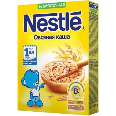 Каша безмолочная овсяная Nestle 200 г